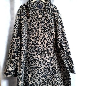 Roaman's Animal print coat sz. 34/36